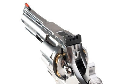 MARUSHIN アナコンダ 44 マグナム リボルバー (4 インチ) - 銀(ぎん)、HOUGE グリップ付き-AIRSOFT GOGO エアガン・サバゲー用品通販