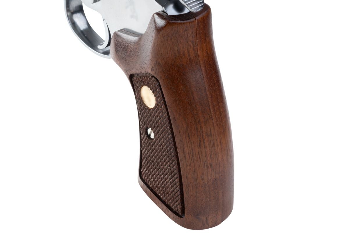 MARUSHIN アナコンダ 44 マグナム リボルバー (4 インチ) - 銀(ぎん) ウッドグリップ付き-AIRSOFT GOGO エアガン・サバゲー用品通販