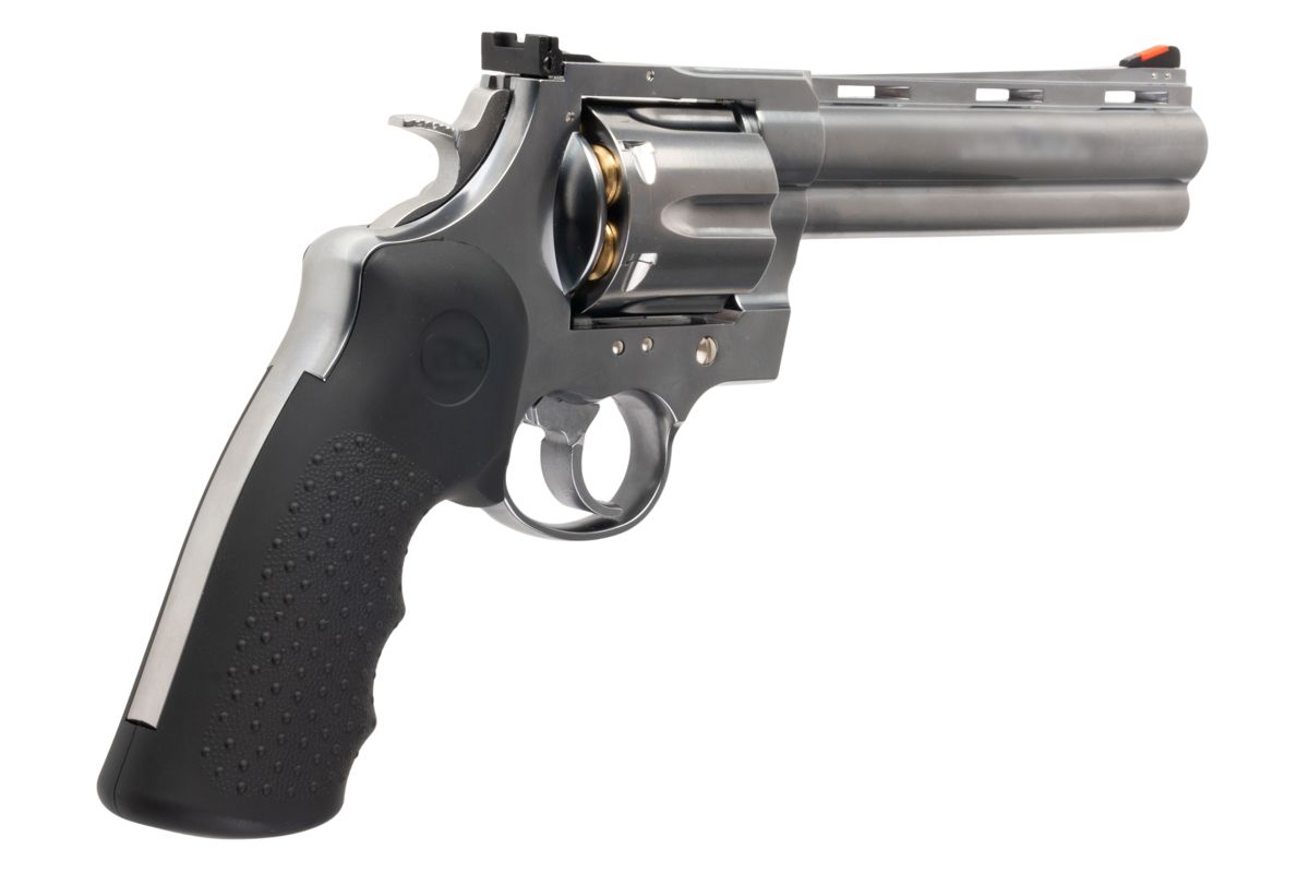 MARUSHIN アナコンダ 44 マグナム リボルバー (6 インチ) - 銀(ぎん)、HOUGE グリップ付き-AIRSOFT GOGO エアガン・サバゲー用品通販