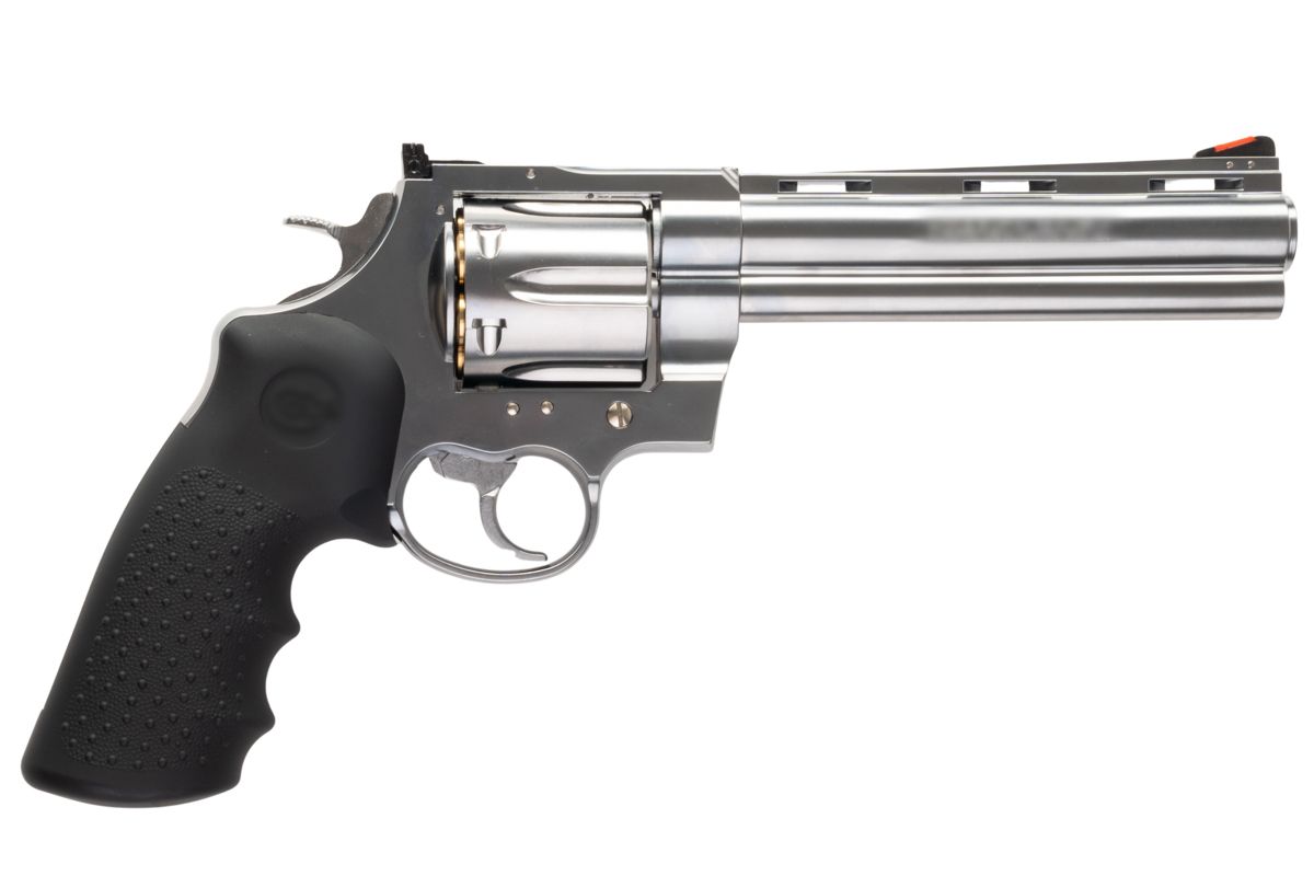 MARUSHIN アナコンダ 44 マグナム リボルバー (6 インチ) - 銀(ぎん)、HOUGE グリップ付き-AIRSOFT GOGO エアガン・サバゲー用品通販