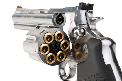 MARUSHIN アナコンダ 44 マグナム リボルバー (6 インチ) - 銀(ぎん)、HOUGE グリップ付き-AIRSOFT GOGO エアガン・サバゲー用品通販