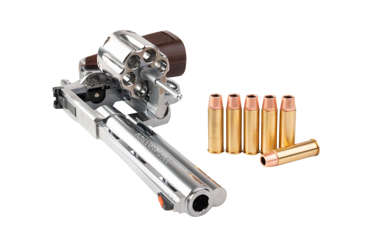 MARUSHIN アナコンダ 44 マグナム リボルバー (6 インチ) - 銀(ぎん) ウッドグリップ付き-AIRSOFT GOGO エアガン・サバゲー用品通販