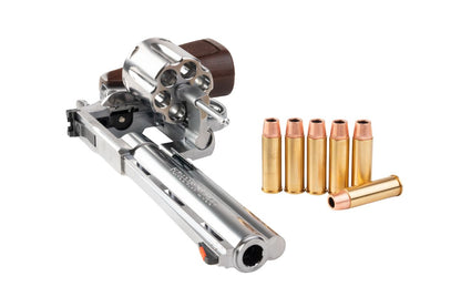 MARUSHIN アナコンダ 44 マグナム リボルバー (6 インチ) - 銀(ぎん) ウッドグリップ付き-AIRSOFT GOGO エアガン・サバゲー用品通販