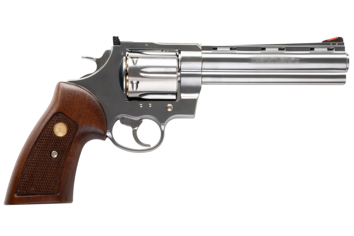 MARUSHIN アナコンダ 44 マグナム リボルバー (6 インチ) - 銀(ぎん) ウッドグリップ付き-AIRSOFT GOGO エアガン・サバゲー用品通販