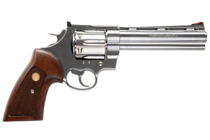 MARUSHIN アナコンダ 44 マグナム リボルバー (6 インチ) - 銀(ぎん) ウッドグリップ付き-AIRSOFT GOGO エアガン・サバゲー用品通販