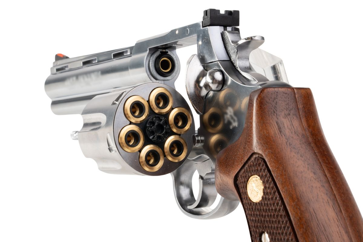 MARUSHIN アナコンダ 44 マグナム リボルバー (6 インチ) - 銀(ぎん) ウッドグリップ付き-AIRSOFT GOGO エアガン・サバゲー用品通販