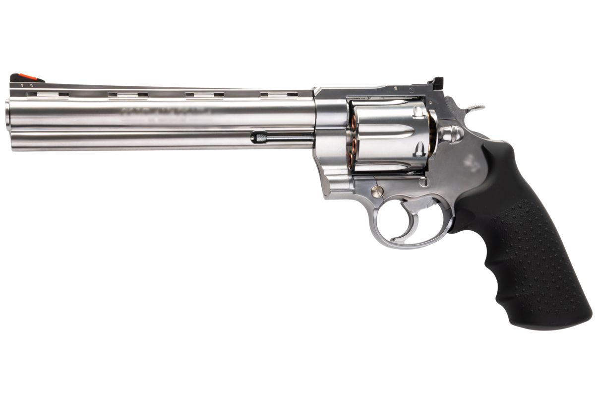 MARUSHIN アナコンダ 44 マグナム リボルバー (8 インチ) - 銀(ぎん)、HOUGE グリップ付き-AIRSOFT GOGO エアガン・サバゲー用品通販
