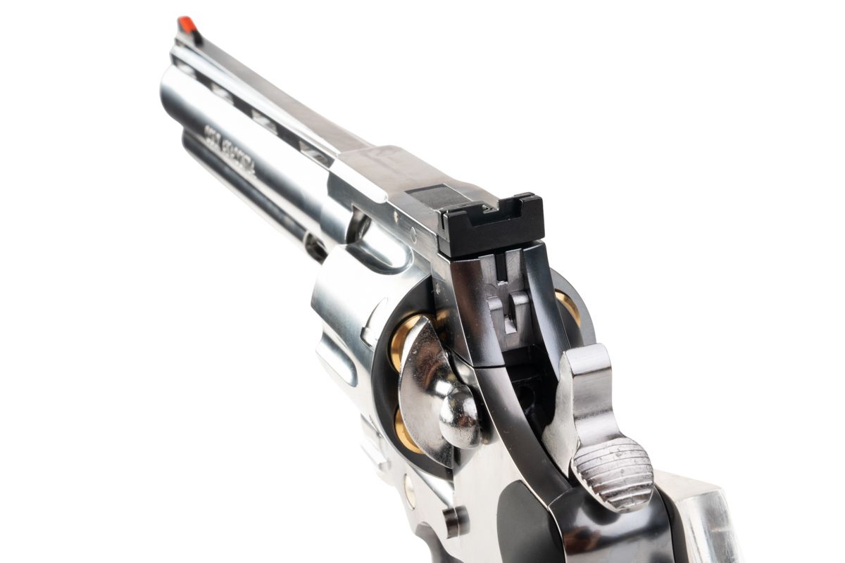 MARUSHIN アナコンダ 44 マグナム リボルバー (8 インチ) - 銀(ぎん)、HOUGE グリップ付き-AIRSOFT GOGO エアガン・サバゲー用品通販
