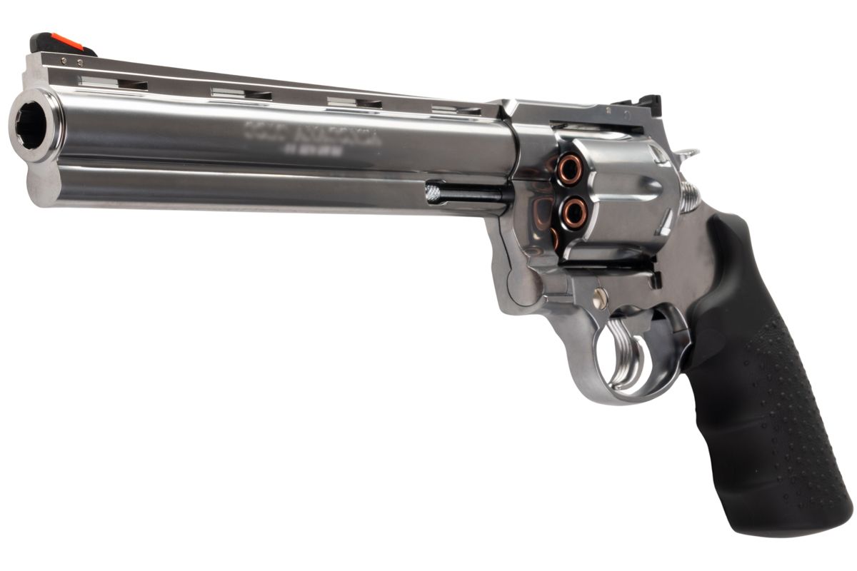 MARUSHIN アナコンダ 44 マグナム リボルバー (8 インチ) - 銀(ぎん)、HOUGE グリップ付き-AIRSOFT GOGO エアガン・サバゲー用品通販