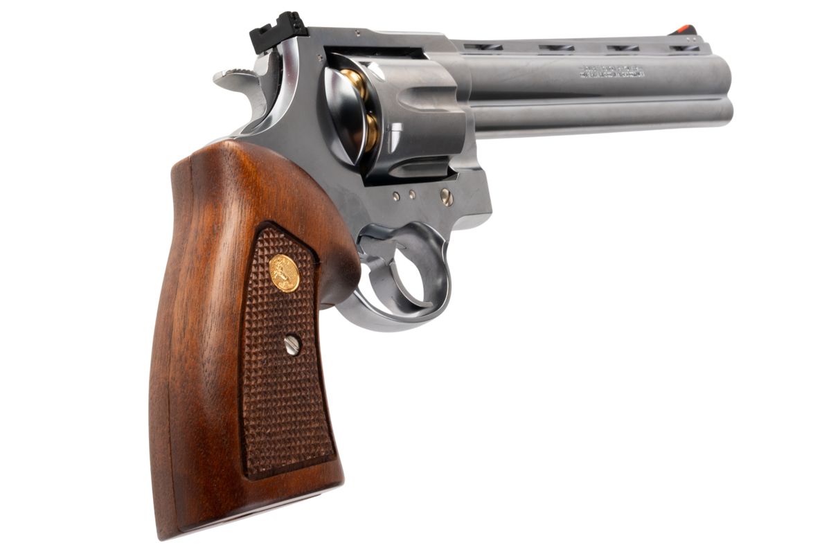 MARUSHIN アナコンダ 44 マグナム リボルバー (8 インチ) - 銀(ぎん) ウッドグリップ付き-AIRSOFT GOGO エアガン・サバゲー用品通販