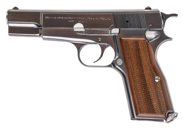 MARUSHIN ブローニング ハイパワー コマーシャルモデルガン - 銀(ぎん)（木製グリップ付き）-AIRSOFT GOGO エアガン・サバゲー用品通販