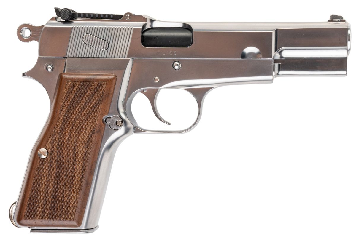 MARUSHIN ブローニング ハイパワー ミリタリーモデルガン - 銀(ぎん)（木製グリップ付き）-AIRSOFT GOGO エアガン・サバゲー用品通販