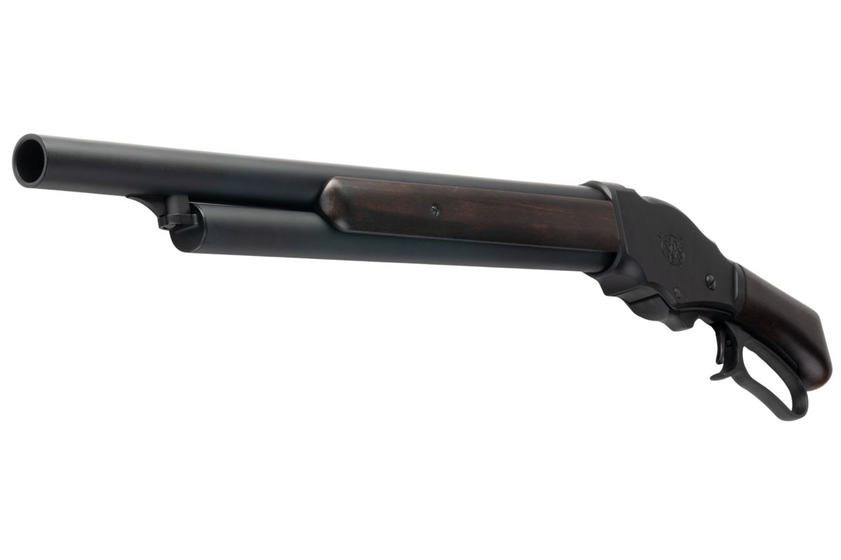 MARUSHIN M1887 ショートガスショットガン - 重量級マットブラックコーティング 木製ストック-AIRSOFT GOGO エアガン・サバゲー用品通販
