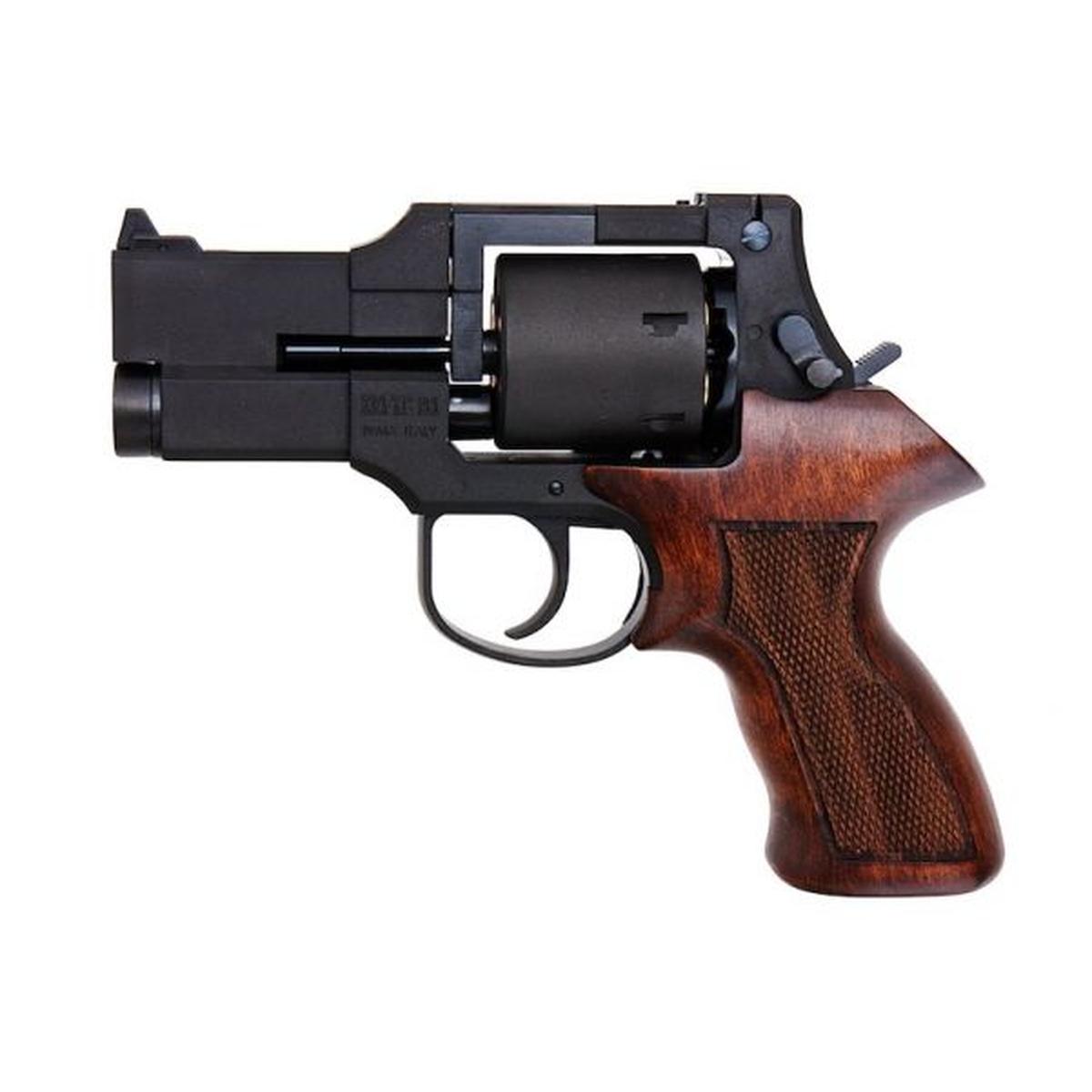 Marushin マテバ ガス リボルバー 3 インチ - ブラック (ヘビーウェイト ウッド グリップ バージョン)-AIRSOFT GOGO エアガン・サバゲー用品通販