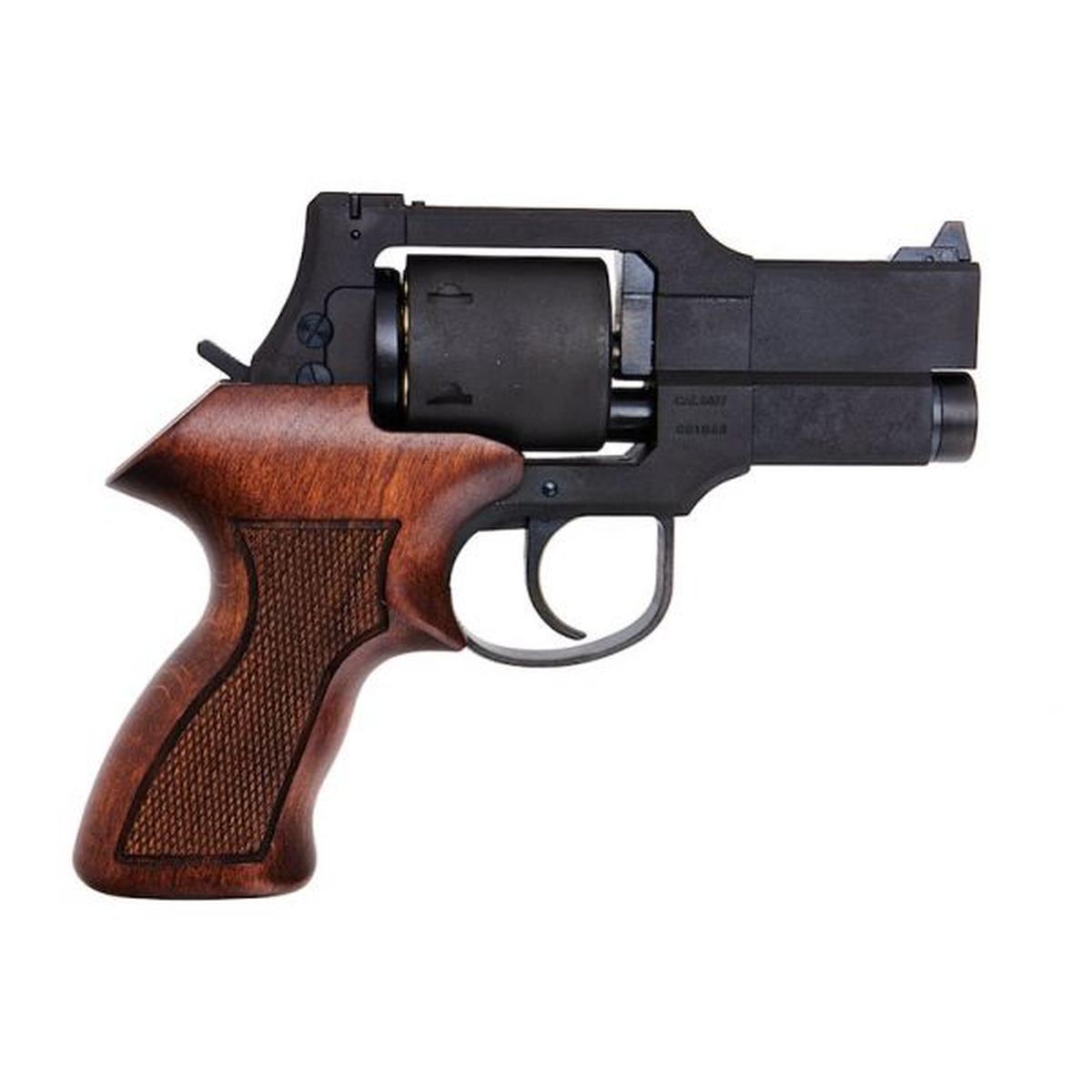 Marushin マテバ ガス リボルバー 3 インチ - ブラック (ヘビーウェイト ウッド グリップ バージョン)-AIRSOFT GOGO エアガン・サバゲー用品通販