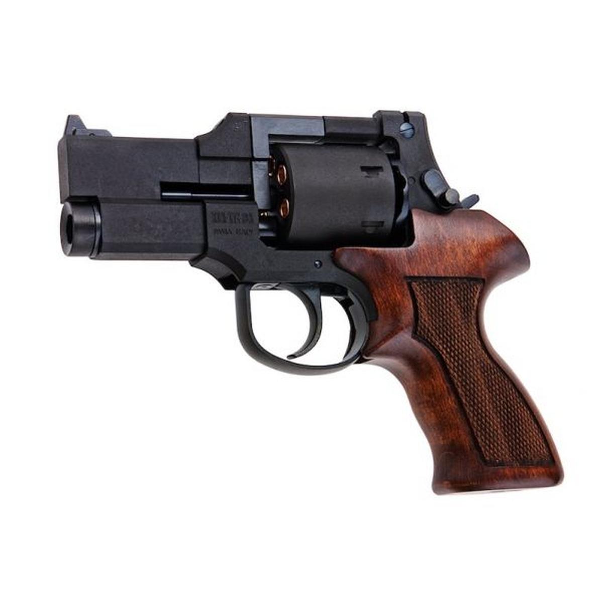 Marushin マテバ ガス リボルバー 3 インチ - ブラック (ヘビーウェイト ウッド グリップ バージョン)-AIRSOFT GOGO エアガン・サバゲー用品通販