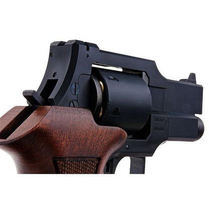 Marushin マテバ ガス リボルバー 3 インチ - マット ブラック (ヘビーウェイト ウッド グリップ バージョン)-AIRSOFT GOGO エアガン・サバゲー用品通販
