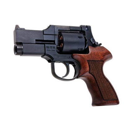 Marushin マテバ ガス リボルバー 3 インチ - マット ブラック (ヘビーウェイト ウッド グリップ バージョン)-AIRSOFT GOGO エアガン・サバゲー用品通販