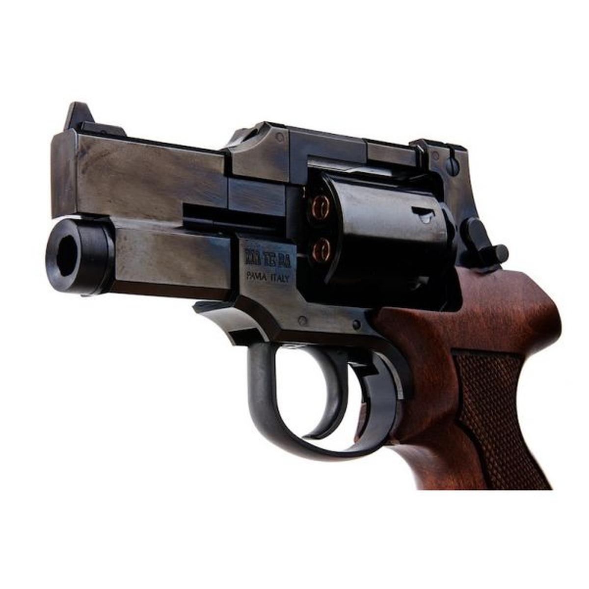 Marushin マテバ ガス リボルバー 3 インチ - W ディープ ブラック (ヘビーウェイト ウッド グリップ バージョン)-AIRSOFT GOGO エアガン・サバゲー用品通販
