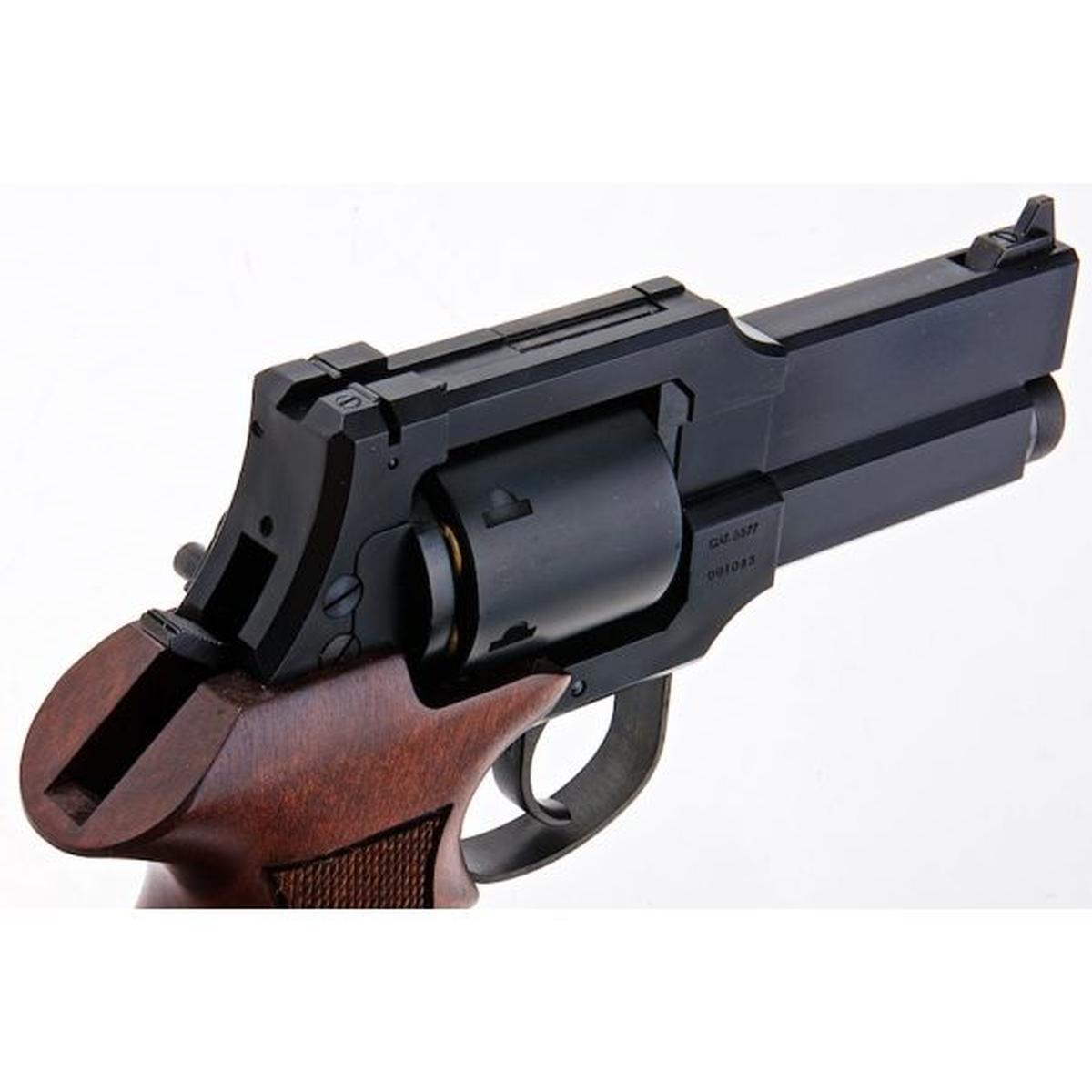 MARUSHIN マテバ ガス リボルバー 4 インチ - マット ブラック (ヘビーウェイト ウッド グリップ バージョン)-AIRSOFT GOGO エアガン・サバゲー用品通販