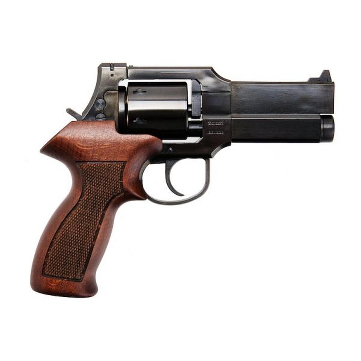 MARUSHIN マテバ ガス リボルバー 4 インチ - W ディープ ブラック (ヘビーウェイト ウッド グリップ バージョン)-AIRSOFT GOGO エアガン・サバゲー用品通販