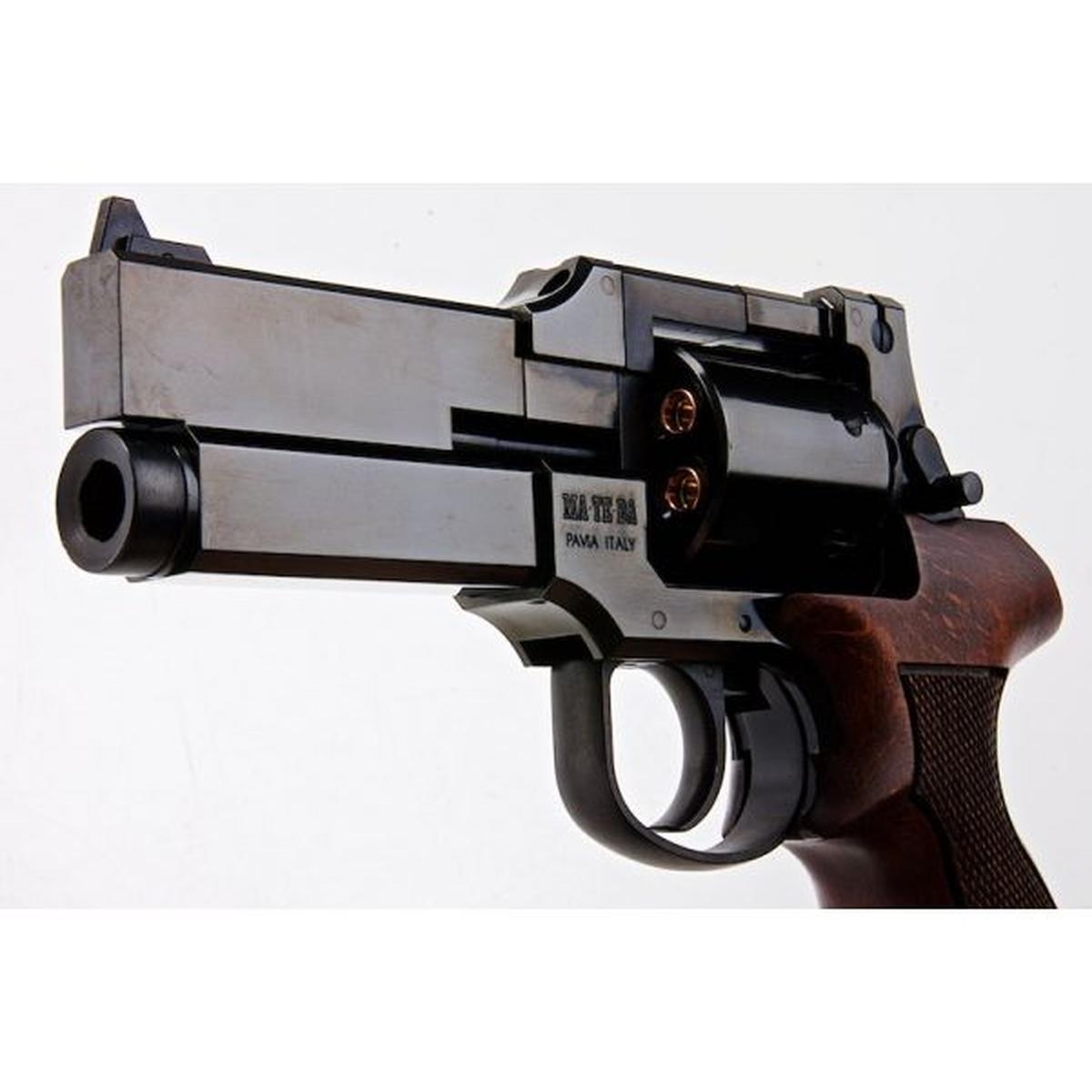 MARUSHIN マテバ ガス リボルバー 4 インチ - W ディープ ブラック (ヘビーウェイト ウッド グリップ バージョン)-AIRSOFT GOGO エアガン・サバゲー用品通販