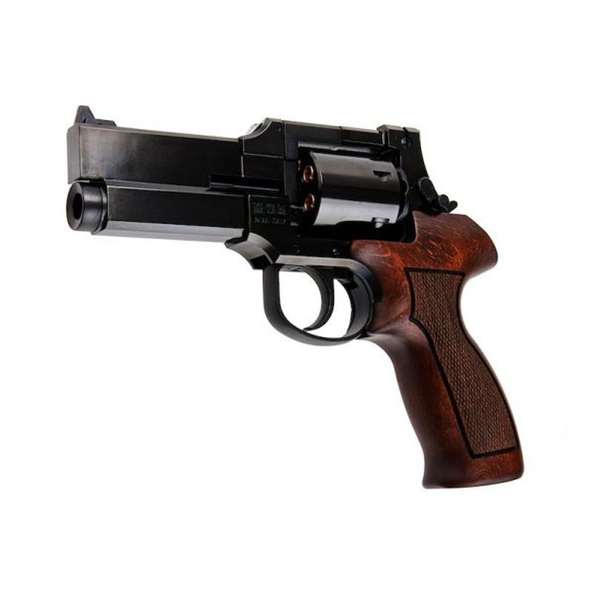 MARUSHIN マテバ ガス リボルバー 4 インチ - W ディープ ブラック (ヘビーウェイト ウッド グリップ バージョン)-AIRSOFT GOGO エアガン・サバゲー用品通販