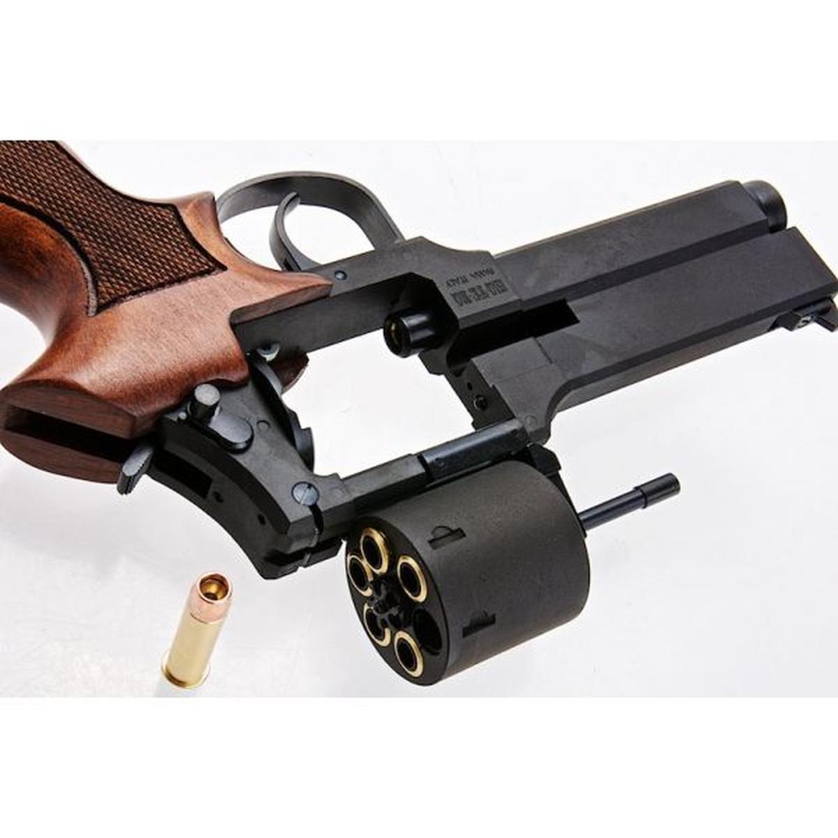 MARUSHIN マテバ ガス リボルバー 5 インチ - ブラック (ヘビーウェイト ウッド グリップ バージョン)-AIRSOFT GOGO エアガン・サバゲー用品通販