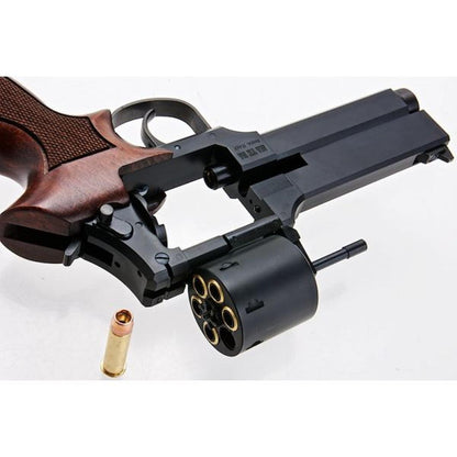 MARUSHIN マテバ ガス リボルバー 5 インチ - マット ブラック (ヘビーウェイト ウッド グリップ バージョン)-AIRSOFT GOGO エアガン・サバゲー用品通販