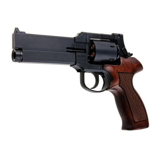 MARUSHIN マテバ ガス リボルバー 5 インチ - マット ブラック (ヘビーウェイト ウッド グリップ バージョン)-AIRSOFT GOGO エアガン・サバゲー用品通販