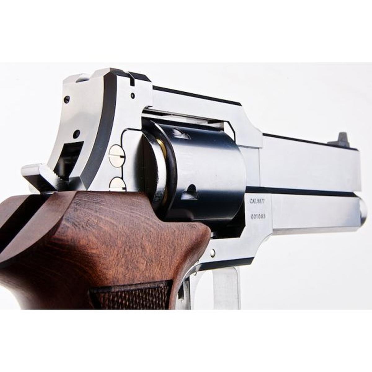 MARUSHIN マテバ ガス リボルバー 5 インチ - シルバー (ヘビーウェイト ウッド グリップ バージョン)-AIRSOFT GOGO エアガン・サバゲー用品通販