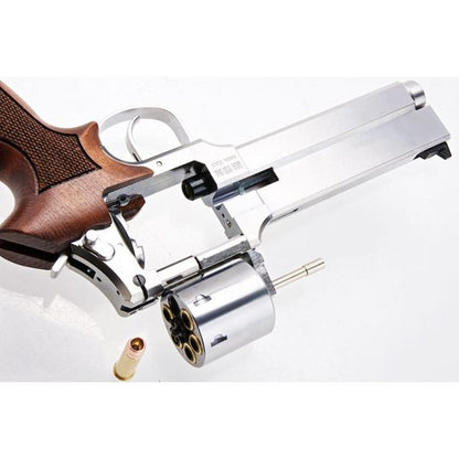 MARUSHIN マテバ ガス リボルバー 6 インチ - シルバー (ウッドグリップバージョン)-AIRSOFT GOGO エアガン・サバゲー用品通販