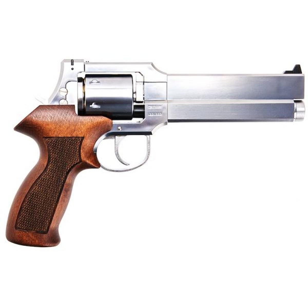MARUSHIN マテバ ガス リボルバー 6 インチ - シルバー (ウッドグリップバージョン)-AIRSOFT GOGO エアガン・サバゲー用品通販