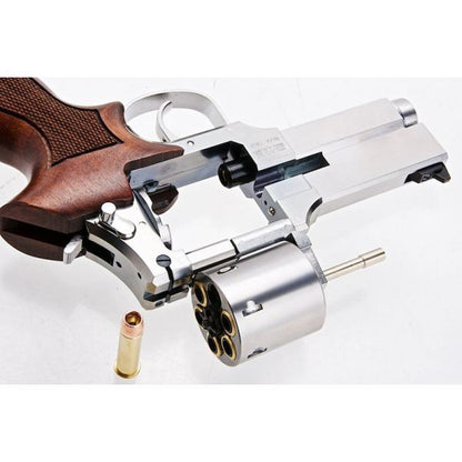 MARUSHIN マテバ ガスリボルバー 4インチ シルバー (ヘビーウェイトウッドグリップバージョン)-AIRSOFT GOGO エアガン・サバゲー用品通販