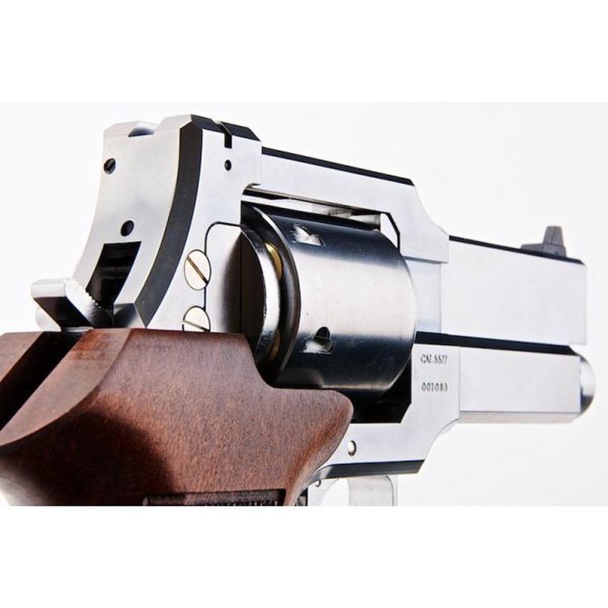 MARUSHIN マテバ ガスリボルバー 4インチ シルバー (ヘビーウェイトウッドグリップバージョン)-AIRSOFT GOGO エアガン・サバゲー用品通販