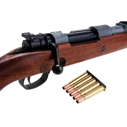 MARUSHIN モーゼル KAR98K エアソフト スナイパー (6MM ガス バージョン、優れた HW) - ウォルナット ブラウン-AIRSOFT GOGO エアガン・サバゲー用品通販