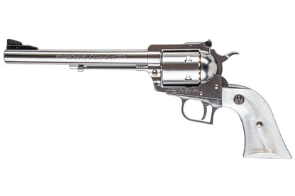 MARUSHIN スーパーブラックホーク ガスリボルバー（7.5インチ、ホワイトパールグリップ、Xカートリッジシリーズ） - 銀(ぎん)-AIRSOFT GOGO エアガン・サバゲー用品通販