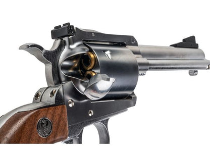 MARUSHIN スーパーブラックホーク ガスリボルバー（全長4.62インチ、木製グリップ、Xカートリッジシリーズ） - 銀(ぎん)-AIRSOFT GOGO エアガン・サバゲー用品通販