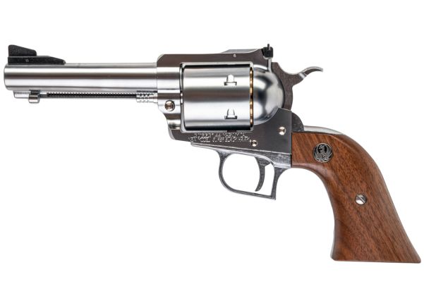 MARUSHIN スーパーブラックホーク ガスリボルバー（全長4.62インチ、木製グリップ、Xカートリッジシリーズ） - 銀(ぎん)-AIRSOFT GOGO エアガン・サバゲー用品通販