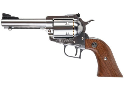 MARUSHIN スーパーブラックホーク ガスリボルバー（全長4.62インチ、木製グリップ、Xカートリッジシリーズ） - 銀(ぎん)-AIRSOFT GOGO エアガン・サバゲー用品通販