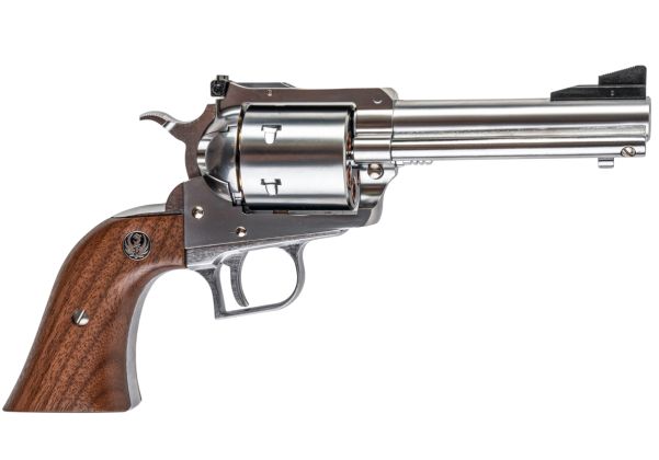 MARUSHIN スーパーブラックホーク ガスリボルバー（全長4.62インチ、木製グリップ、Xカートリッジシリーズ） - 銀(ぎん)-AIRSOFT GOGO エアガン・サバゲー用品通販