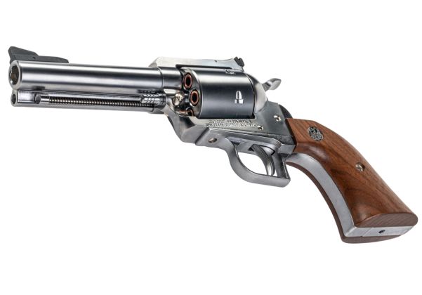 MARUSHIN スーパーブラックホーク ガスリボルバー（全長4.62インチ、木製グリップ、Xカートリッジシリーズ） - 銀(ぎん)-AIRSOFT GOGO エアガン・サバゲー用品通販