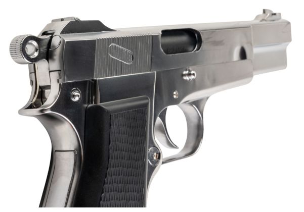 MARUSHIN製ブローニング・ハイパワー・カナディアンモデルガン - 銀(ぎん)-AIRSOFT GOGO エアガン・サバゲー用品通販