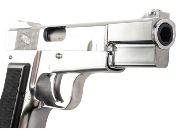 MARUSHIN製ブローニング・ハイパワー・カナディアンモデルガン - 銀(ぎん)-AIRSOFT GOGO エアガン・サバゲー用品通販