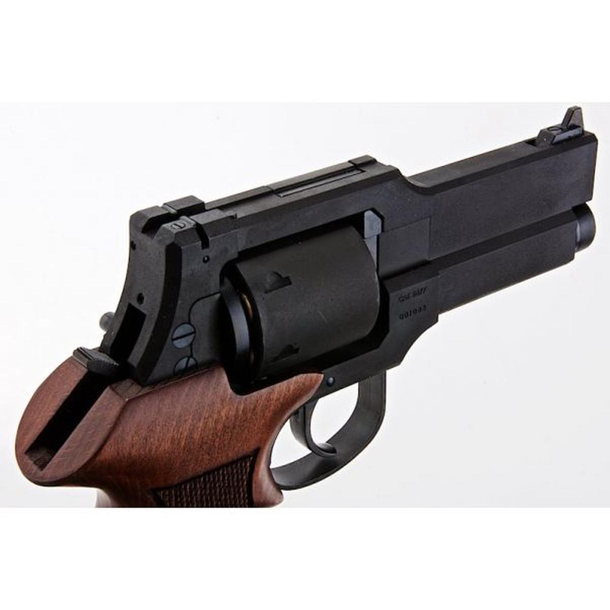 MARUSHINマテバ ガス リボルバー 4 インチ - ブラック (ヘビーウェイト ウッド グリップ バージョン)-AIRSOFT GOGO エアガン・サバゲー用品通販