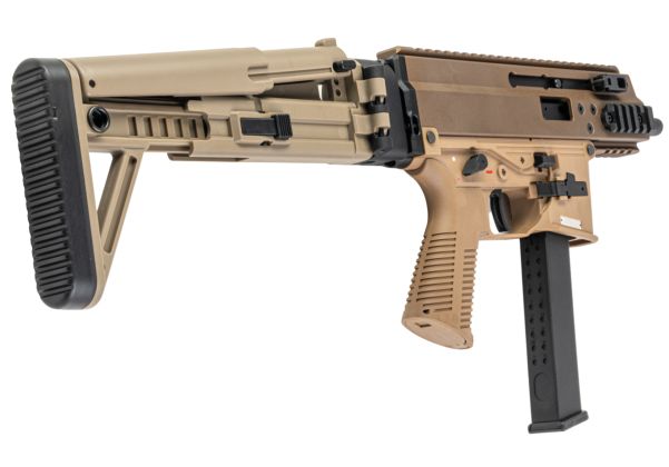Maruyama SCW-9 Pro G GBBエアソフトSMG（MBTストック付き） - タンデラックスエディション-AIRSOFT GOGO エアガン・サバゲー用品通販
