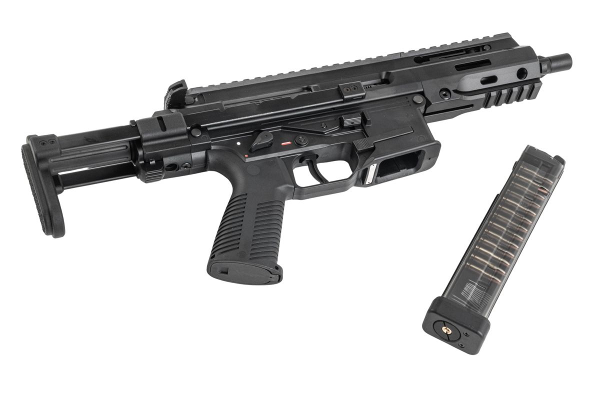 Maruyama SPC-9 PDW エアソフト GBB ライフル - ブラック-AIRSOFT GOGO エアガン・サバゲー用品通販