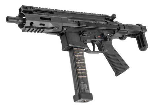 Maruyama SPC-9 PDW エアソフト GBB ライフル - ブラック-AIRSOFT GOGO エアガン・サバゲー用品通販