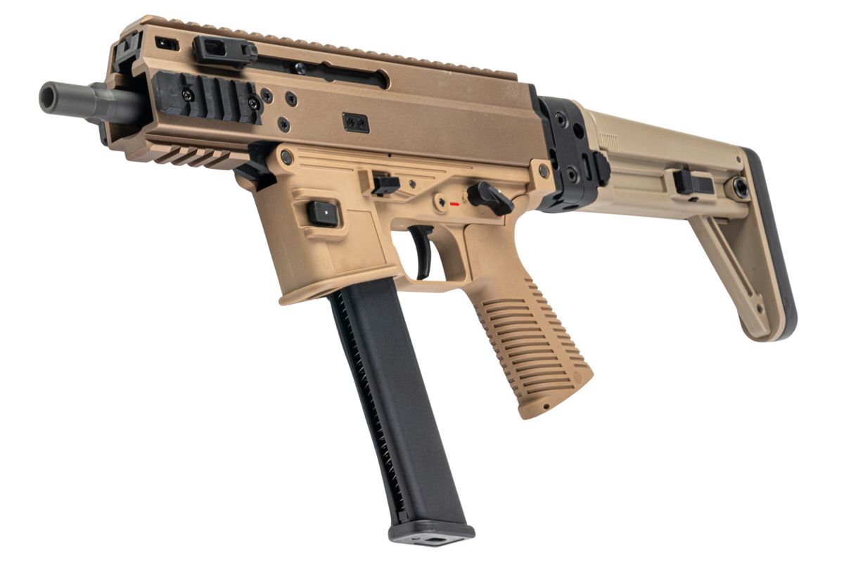 MaruyamaSCW-9 Pro G GBBエアソフトSMG（MBTストック付き） - タン-AIRSOFT GOGO エアガン・サバゲー用品通販