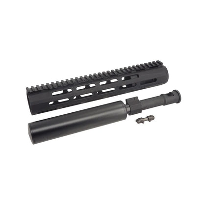 MIC 12 インチ AAC ハニーバジャー フロント キット AR / M4 エアソフトガン用 (MIC-AAC-HBK) - ブラック-AIRSOFT GOGO エアガン・サバゲー用品通販